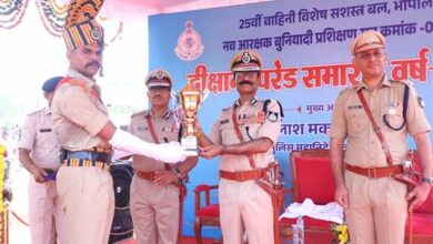 डीजीपी कैलाश मकवाणा के मुख्य आतिथ्य में विशेष सशस्त्र बल के नव आरक्षकों का दीक्षांत समारोह आयोजित डीजीपी कैलाश मकवाणा के मुख्य आतिथ्य में विशेष सशस्त्र बल के नव आरक्षकों का दीक्षांत समारोह आयोजित