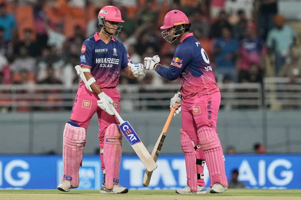 वैभव सूर्यवंशी का तूफानी अंदाज, फिर भी बड़ा स्कोर नहीं बना पाई Rajasthan Royals वैभव सूर्यवंशी का तूफानी अंदाज, फिर भी बड़ा स्कोर नहीं बना पाई Rajasthan Royals