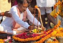 लेश्वर महादेव धाम में मुख्यमंत्री  विष्णुदेव साय ने किया जलाभिषेक: प्रदेश की सुख-समृद्धि की कामना की