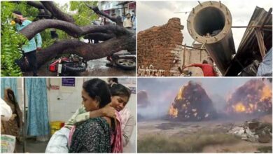 शिवपुरी में आंधी का कहर: प्ले ग्राउंड की बाउंड्री गिरी, 5 दबे, छत से गिरीं महिला व युवती