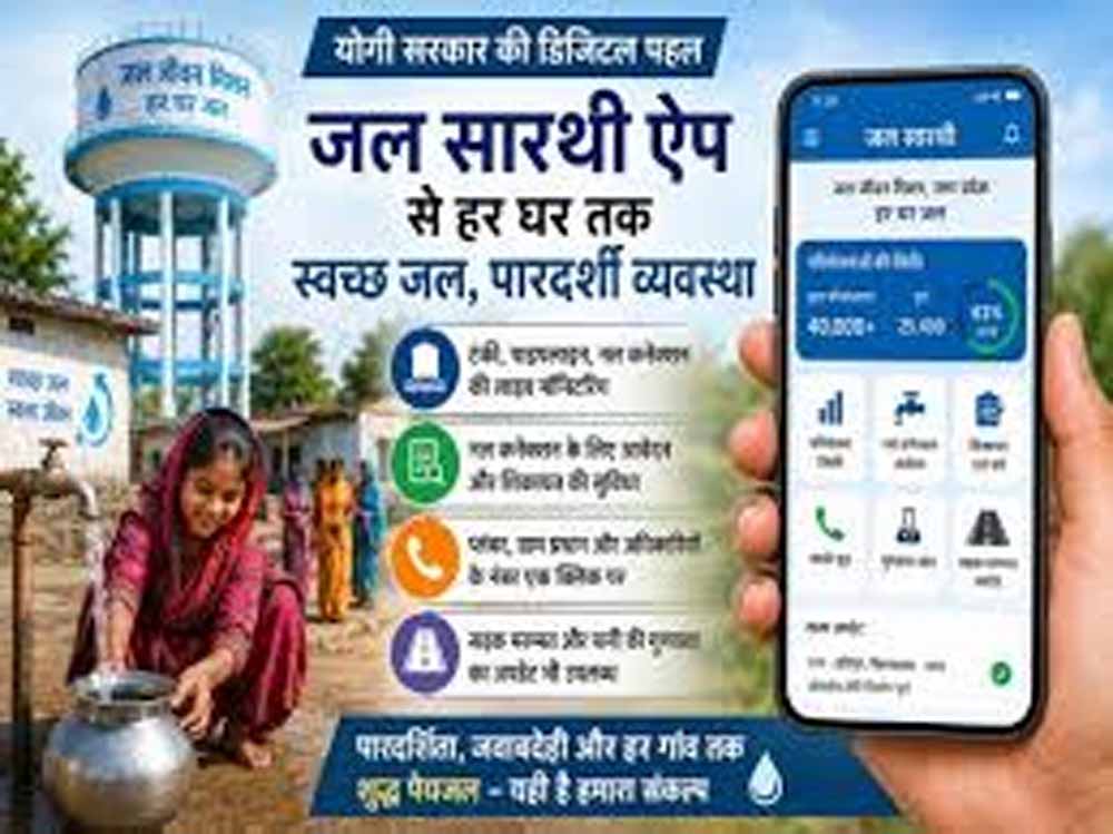 यूपी में जल सारथी ऐप से जल जीवन मिशन को पूर्ण रूप से पारदर्शी बना रही योगी सरकार यूपी में जल सारथी ऐप से जल जीवन मिशन को पूर्ण रूप से पारदर्शी बना रही योगी सरकार