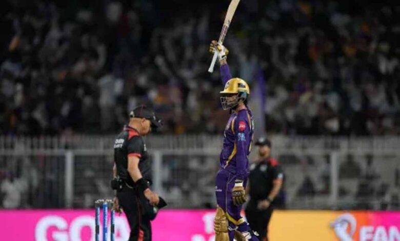 KKR का रन तूफान, GT के सामने 248 रनों का विशाल लक्ष्य; फिन एलेन, रघुवंशी और ग्रीन की फिफ्टी