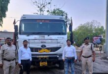 रेत के अवैध परिवहन पर बड़ी कार्रवाई, 6 हाइवा और 3 ट्रैक्टर जब्त