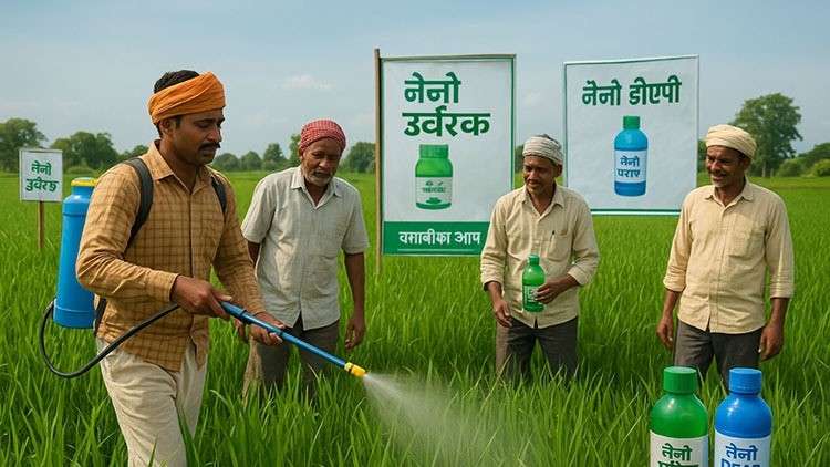 नैनो उर्वरकों के उपयोग से बेहतर उत्पादन और मृदा स्वास्थ्य को मिल रहा बढ़ावा-कृषक छेदीलाल नैनो उर्वरकों के उपयोग से बेहतर उत्पादन और मृदा स्वास्थ्य को मिल रहा बढ़ावा-कृषक छेदीलाल