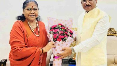 मुख्यमंत्री विष्णु देव साय से राष्ट्रीय पिछड़ा वर्ग आयोग की अध्यक्ष साध्वी निरंजन ज्योति ने की सौजन्य भेंट मुख्यमंत्री विष्णु देव साय से राष्ट्रीय पिछड़ा वर्ग आयोग की अध्यक्ष साध्वी निरंजन ज्योति ने की सौजन्य भेंट