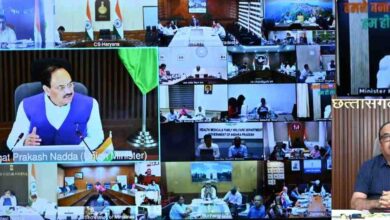 टीबी मुक्त भारत अभियान को लेकर केन्द्रीय स्वास्थ्य मंत्री जे.पी. नड्डा ने राज्यों के स्वास्थ्य मंत्रियों एवं मुख्य सचिवों से की चर्चा