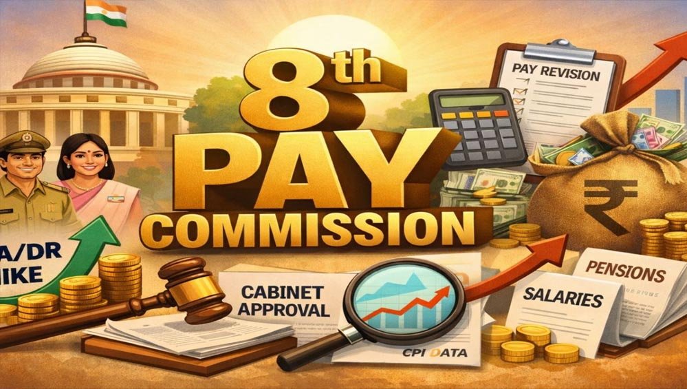 8th Pay Commission: केंद्रीय कर्मचारियों को बड़ी राहत! जुलाई से 63% हो सकता है महंगाई भत्ता, सैलरी बढ़ने के संकेत