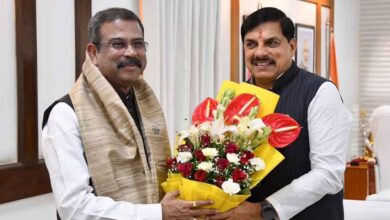 मुख्यमंत्री डॉ. यादव से केंद्रीय शिक्षा मंत्री धर्मेंद्र प्रधान ने की भेंट मुख्यमंत्री डॉ. यादव से केंद्रीय शिक्षा मंत्री धर्मेंद्र प्रधान ने की भेंट