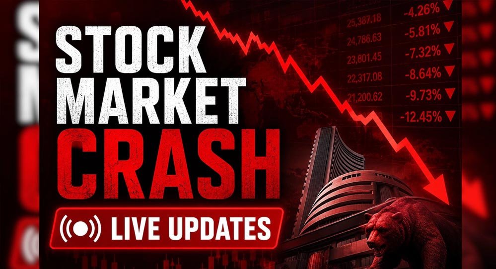 Stock Market Crash: खुलते ही धड़ाम हुआ शेयर बाजार, IT शेयरों में भारी बिकवाली; सेंसेक्स 800 अंक टूटा