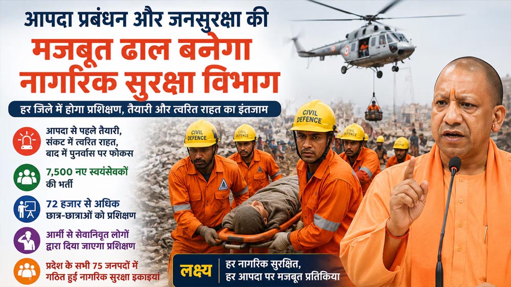 आपदा प्रबंधन और जनसुरक्षा की मजबूत ढाल बनेगा नागरिक सुरक्षा विभाग: मुख्यमंत्री
