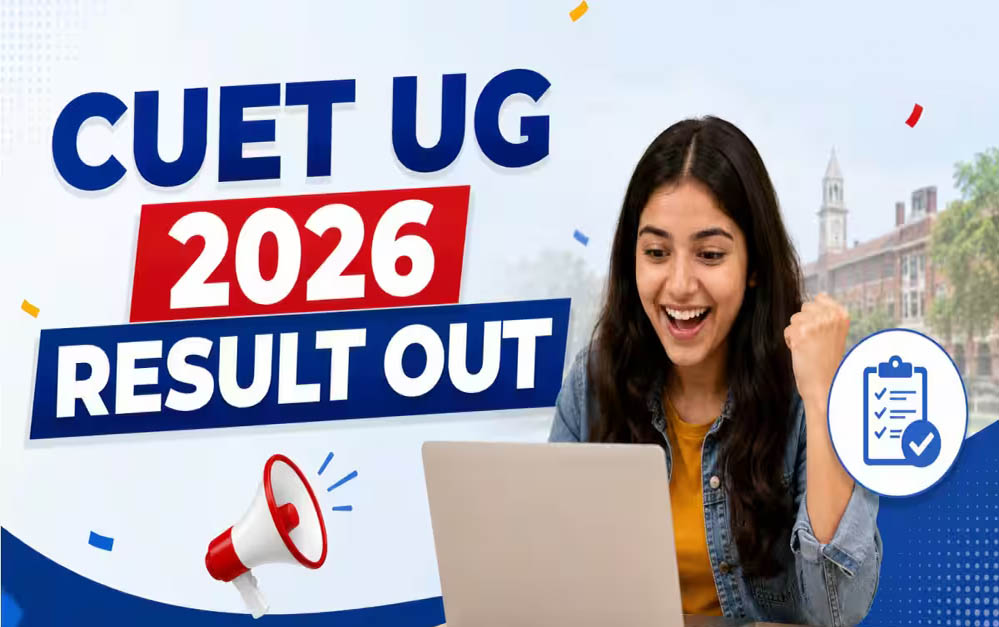 CUET UG Result 2026 जारी: cuet.nta.nic.in पर आया रिजल्ट, सिर्फ 1 छात्र को मिला 100 पर्सेंटाइल CUET UG Result 2026 जारी: cuet.nta.nic.in पर आया रिजल्ट, सिर्फ 1 छात्र को मिला 100 पर्सेंटाइल