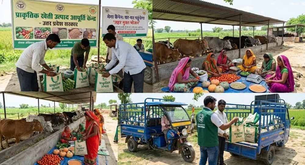 यूपी में ‘जहर मुक्त भोजन’ अभियान की तैयारी, गोशालाएं बनेंगी सप्लाई सेंटर