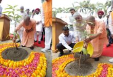 सीएम योगी ने अपने आवास पर लगाया एक पेड़ मां के नाम