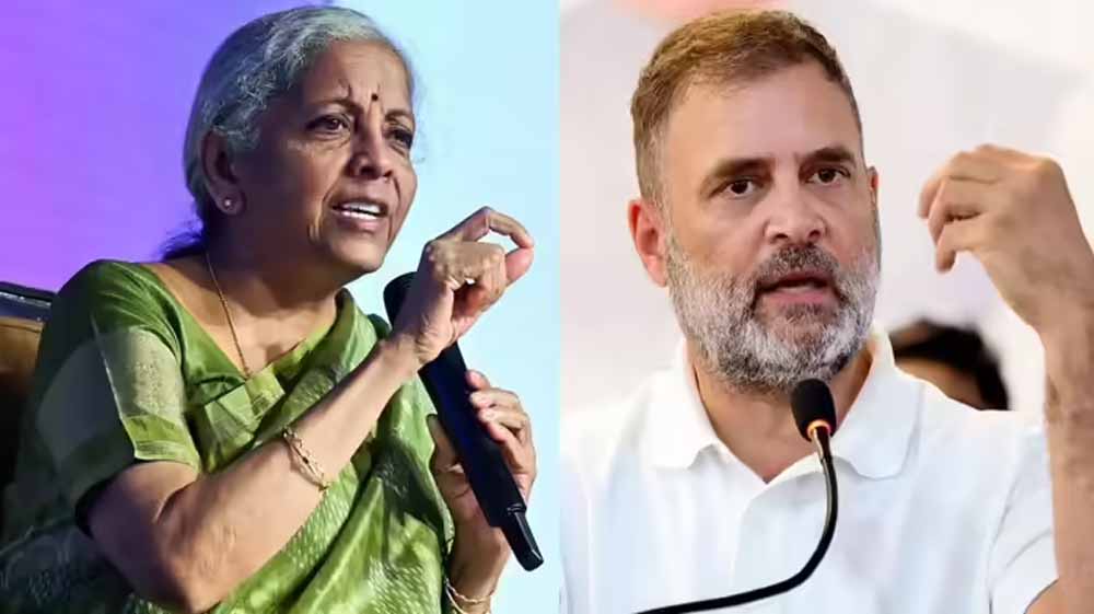 निर्मला सीतारमण का राहुल गांधी पर हमला, भारत की उपलब्धियों को नजरअंदाज करने का आरोप