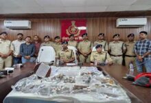 मध्‍यप्रदेश पुलिस की अवैध हथियारों के विरुद्ध बड़ी कार्रवाई