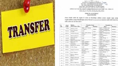 MP-CG आयकर विभाग में बड़ा प्रशासनिक फेरबदल, बस्तर से ग्वालियर तक 182 अधिकारियों के तबादले