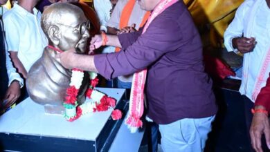 उप मुख्यमंत्री  विजय शर्मा ने भारत माता की प्रतिमा एवं भव्य शहीद स्मारक का किया लोकार्पण