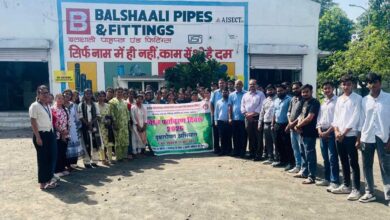 सिपेट के विद्यार्थियों ने किया आईसेक्ट इंडिया के बलशाली पाइप्स फैक्ट्री का औद्योगिक भ्रमण