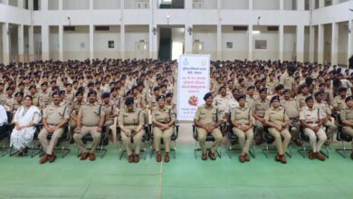 पुलिस प्रशिक्षण शालाभौंरी में 572 नव आरक्षकों के बुनियादी प्रशिक्षण सत्र का शुभारंभ
