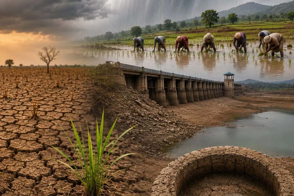 अलनीनो की मार से झारखंड में बारिश का संकट, धान की रोपाई पर पड़ा बड़ा असर अलनीनो की मार से झारखंड में बारिश का संकट, धान की रोपाई पर पड़ा बड़ा असर