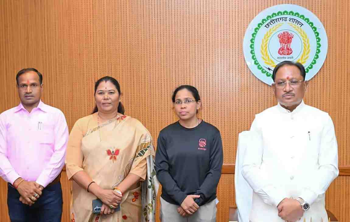 अमिता की उपलब्धि पूरे छत्तीसगढ़ और देश के लिए गर्व का विषय, युवाओं और बेटियों के लिए प्रेरणा – मुख्यमंत्री साय अमिता की उपलब्धि पूरे छत्तीसगढ़ और देश के लिए गर्व का विषय, युवाओं और बेटियों के लिए प्रेरणा – मुख्यमंत्री साय
