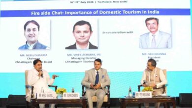 नई दिल्ली के होटल ताज में आयोजित फेथ कांक्लेव 2026 में छत्तीसगढ़ पर्यटन की प्रभावशाली प्रस्तुति नई दिल्ली के होटल ताज में आयोजित फेथ कांक्लेव 2026 में छत्तीसगढ़ पर्यटन की प्रभावशाली प्रस्तुति