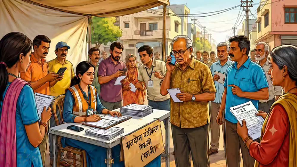 IR प्रक्रिया में बढ़ीं लोगों की मुश्किलें, कई इलाकों में घर-घर नहीं पहुंच रहे BLO IR प्रक्रिया में बढ़ीं लोगों की मुश्किलें, कई इलाकों में घर-घर नहीं पहुंच रहे BLO
