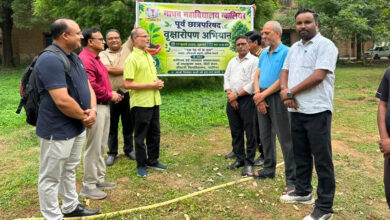 माधव महाविद्यालय की पूर्व छात्रपरिषद ने वाणिज्य अध्ययन शाला में किया वृक्षारोपण माधव महाविद्यालय की पूर्व छात्रपरिषद ने वाणिज्य अध्ययन शाला में किया वृक्षारोपण