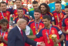 FIFA World Cup Final: स्पेन बना चैंपियन, ट्रंप जश्न के बीच पहुंचे तो FIFA चीफ ने किया किनारे
