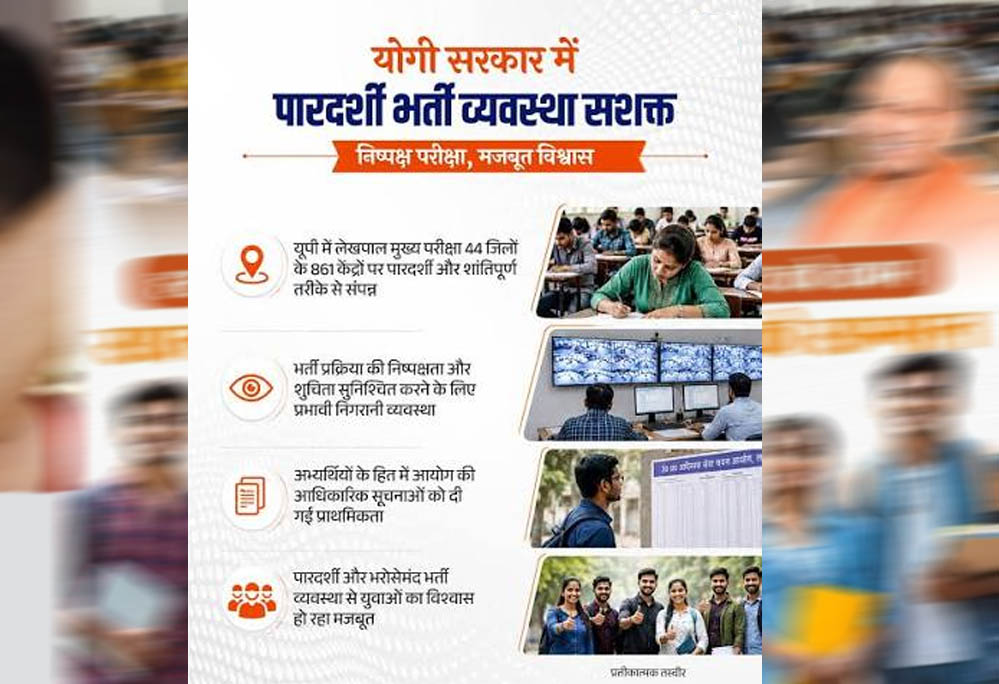 यूपी में पारदर्शी भर्ती व्यवस्था यानि विश्वास की नींव यूपी में पारदर्शी भर्ती व्यवस्था यानि विश्वास की नींव