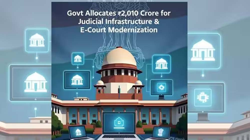 सरकार का बड़ा फैसला, न्यायिक ढांचे और ई-कोर्ट के लिए 2010 करोड़ सरकार का बड़ा फैसला, न्यायिक ढांचे और ई-कोर्ट के लिए 2010 करोड़