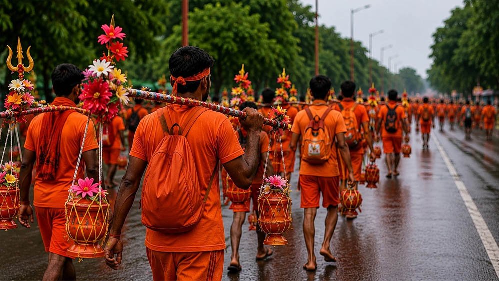 10 लाख कांवड़ियों की तैयारी! गाजियाबाद में 300 कांवड़ कैंप, 12 अगस्त तक ट्रैफिक डायवर्जन और कड़ी सुरक्षा