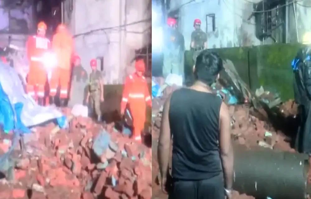 महाराष्ट्र के भिवंडी में 4 मंजिला इमारत ढही, 7 लोगों की मौत; मलबे में कई लोगों के फंसे होने की आशंका महाराष्ट्र के भिवंडी में 4 मंजिला इमारत ढही, 7 लोगों की मौत; मलबे में कई लोगों के फंसे होने की आशंका