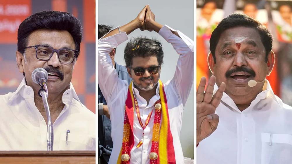 तमिलनाडु में TVK सरकार पर विपक्ष का हमला, हॉर्स-ट्रेडिंग और सत्ता के दुरुपयोग के आरोप तमिलनाडु में TVK सरकार पर विपक्ष का हमला, हॉर्स-ट्रेडिंग और सत्ता के दुरुपयोग के आरोप