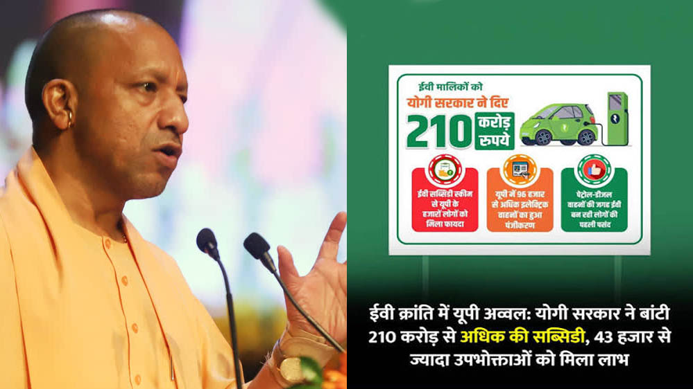ईवी क्रय सब्सिडी योजना से यूपी में इलेक्ट्रिक वाहनों को मिली रफ्तार, आवेदन के मामले में लखनऊ सबसे आगे ईवी क्रय सब्सिडी योजना से यूपी में इलेक्ट्रिक वाहनों को मिली रफ्तार, आवेदन के मामले में लखनऊ सबसे आगे