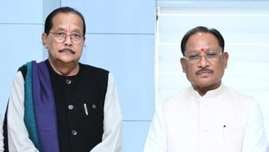 मुख्यमंत्री  विष्णु देव साय से झारखंड के वित्त मंत्री  राधाकृष्ण किशोर ने की सौजन्य भेंट