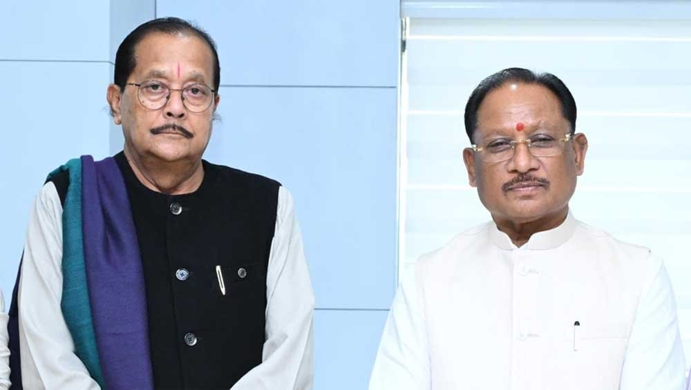मुख्यमंत्री विष्णु देव साय से झारखंड के वित्त मंत्री राधाकृष्ण किशोर ने की सौजन्य भेंट मुख्यमंत्री विष्णु देव साय से झारखंड के वित्त मंत्री राधाकृष्ण किशोर ने की सौजन्य भेंट