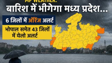 MP Weather: मध्य प्रदेश में फिर बारिश का अलर्ट, 6 जिलों में ऑरेंज और भोपाल समेत 43 जिलों में येलो अलर्ट