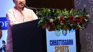 मुख्यमंत्री  विष्णु देव साय छत्तीसगढ़ में पहली बार आयोजित स्पोर्ट्स कॉन्क्लेव में हुए शामिल