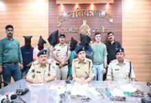 शाजापुर पुलिस ने डकैती की तैयारी विफल की