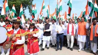 देशभक्ति से ओतप्रोत अप्रतिम उत्साह के साथ निकली तिरंगा यात्रा, उप मुख्यमंत्री अरुण साव हुए शामिल देशभक्ति से ओतप्रोत अप्रतिम उत्साह के साथ निकली तिरंगा यात्रा, उप मुख्यमंत्री अरुण साव हुए शामिल