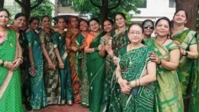 गणपति विहार में महिलाओं ने मनाया तीज मिलन समारोह