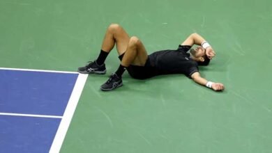 US Open 2026 में बड़ा उलटफेर, 20 साल बाद पहली बार ग्रैंड स्लैम के पहले दौर में हारे जोकोविक US Open 2026 में बड़ा उलटफेर, 20 साल बाद पहली बार ग्रैंड स्लैम के पहले दौर में हारे जोकोविक