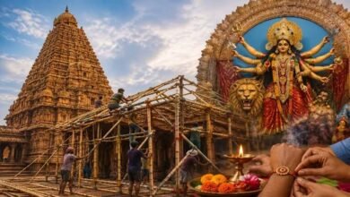 रांची में दुर्गापूजा की तैयारी तेज, इस बार बृहदेश्वर मंदिर की भव्य झलक दिखेगी
