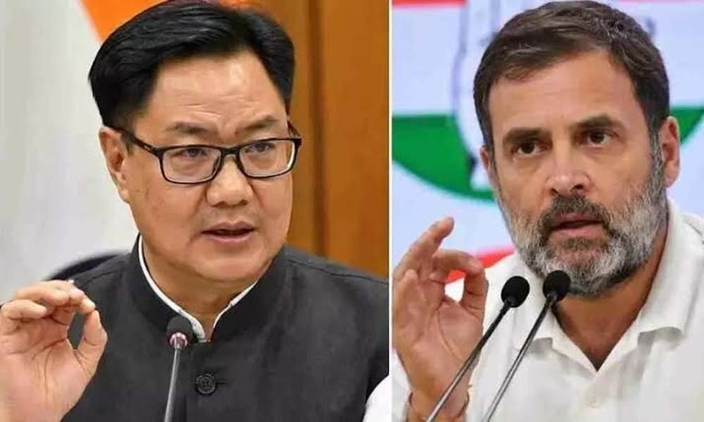 महिला आरक्षण पर राहुल गांधी और रिजिजू आमने-सामने, केंद्रीय मंत्री ने बताए संविधान के नियम महिला आरक्षण पर राहुल गांधी और रिजिजू आमने-सामने, केंद्रीय मंत्री ने बताए संविधान के नियम