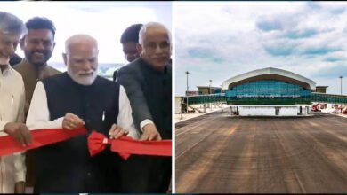 आंध्र प्रदेश को मिली बड़ी सौगात, पीएम मोदी ने भोगपुरम इंटरनेशनल एयरपोर्ट का किया उद्घाटन आंध्र प्रदेश को मिली बड़ी सौगात, पीएम मोदी ने भोगपुरम इंटरनेशनल एयरपोर्ट का किया उद्घाटन