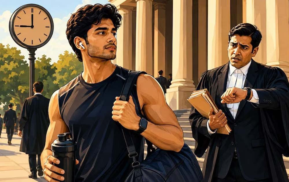 सुबह 9 बजे कोर्ट बुलाने पर बोला Gen Z इंटर्न- जिम का टाइम है सुबह 9 बजे कोर्ट बुलाने पर बोला Gen Z इंटर्न- जिम का टाइम है