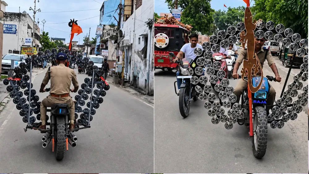 बाइक में 1-2 नहीं लगे थे 500 हॉर्न! पुलिस ने लिया एक्शन, Video हुआ वायरल बाइक में 1-2 नहीं लगे थे 500 हॉर्न! पुलिस ने लिया एक्शन, Video हुआ वायरल