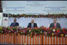 मुख्य न्यायाधिपति रमेश सिन्हा ने दुर्ग में नवीन न्यायालय भवन के निर्माण हेतु किया भूमिपूजन