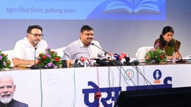 मंत्री  गजेंद्र यादव की प्रेस कॉन्फ्रेंस